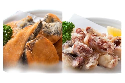 北隆丸 海鮮ザンギ2種(鮭300g・タコ300g)[ 加工品 惣菜 冷凍 魚貝類 加工食品 魚貝類 サーモン 北海道 オホーツク 枝幸 ]