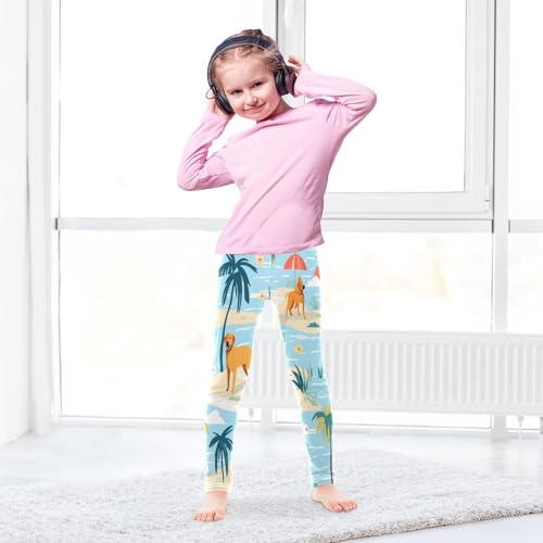 Toddler Girls Leggings Printed Yoga Pants Leggings Beach Dog for Kids4