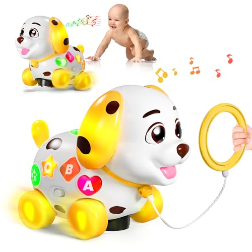 Image of Toys for 1 Year Old Girl Gifts, Musical Baby Toys 6-12-18 Months, Bilingual Learning Toy for 1 Year Old, 1st Birthday Girl Boy Gift Presents, Music Toddlers Puppy for Infants 7 8 9 Months