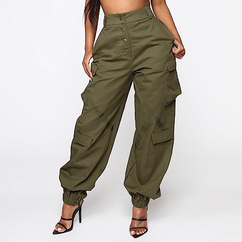 Baggy Cargo Pants for Women Straight Wide Leg Trousers Y2K Teen Girls Trendy Low Waist Cargo Pants Hippie Streetwear2