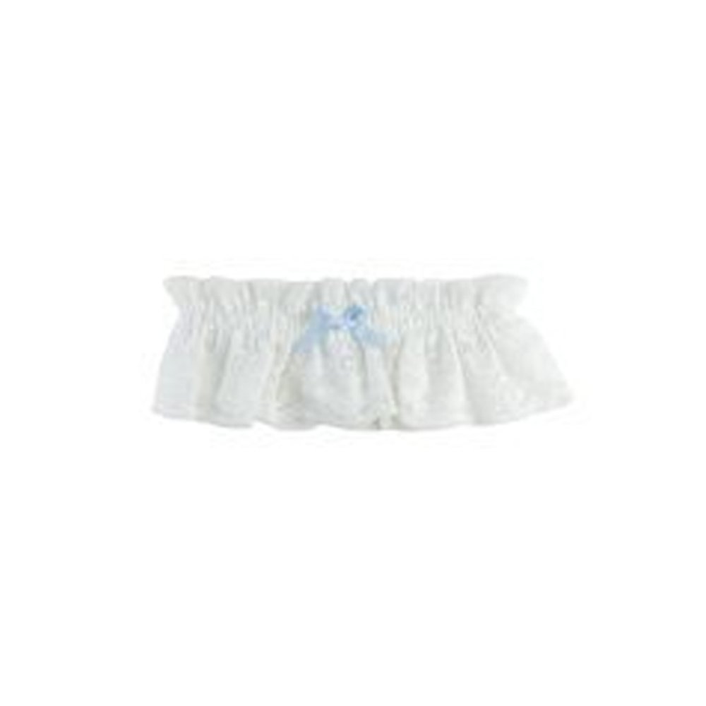 Mytoptrendz® Bridal Lace and Bow Wedding Garter Pretty Floral Lace with Small Satin Ribbon Bow Detail (Cream with Bow)