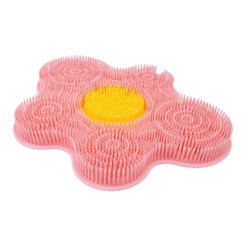 Tapis de douche en silicone antidérapant compact massant pour salle de bain