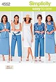 Simplicity Easy-to-Sew 4552 Plus Size Skirt, Pants, Dress, and Scarf Sewing Pattern for Women by...