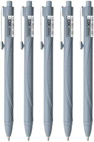 Hauser XO 20 0.7 mm Retractable Ball Pen Box Pack | Comfortable Grip With Smudge Free Writing | Smooth, Sturdy & Refillable Pen | Black Ink, Pack of 5 Pens