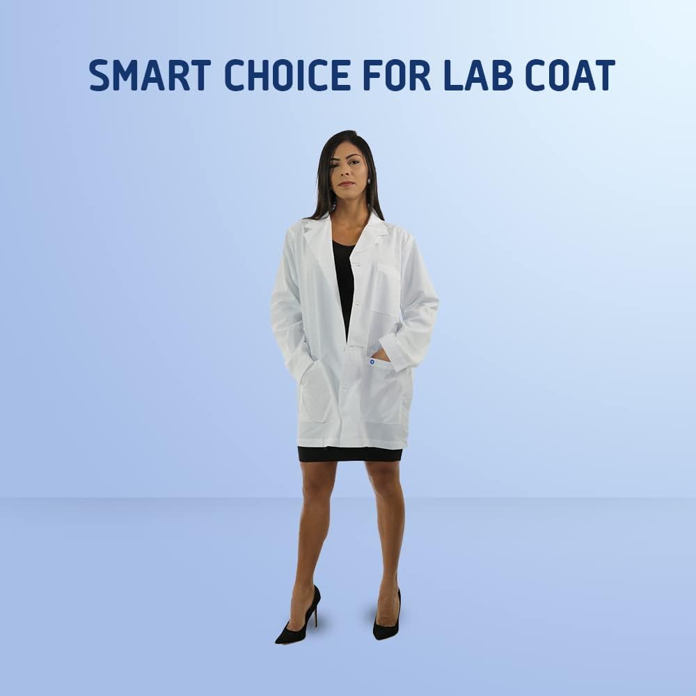 Spectrum Uniforms Medical Lab Coats 34" Length Unisex Men, Women Hospital Workspace Medical Practice Professionals -Pack Of 2