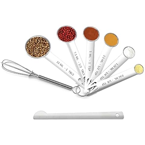 Measuring Spoons Set, 8 Pcs Set Stainless Steel Measuring Spoon Measurements Set for Baking, Cooking,Kitchen (Measuring Spoons) Cover