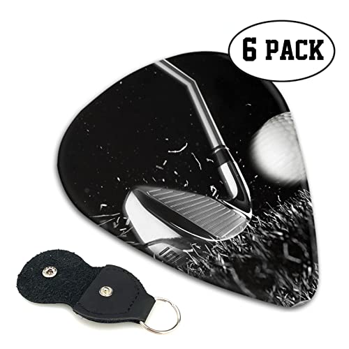 Ensemble de 6 médiators de guitare de golf noir et blanc pour guitare acoustique, guitare électrique, basse, ukulélé… - Les Beatles, Paul McCartney, John Lennon, RIngo Starr, George Harrison Ensemble de 6 médiators de guitare de golf noir et blanc pour guitare acoustique, guitare électrique, basse, ukulélé… – Image 3