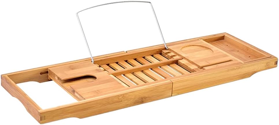 Bathtub Tray Caddy with Book Holder,Bath for Tub,Bathtub, Shelf for Laptop, Reading, Tablet