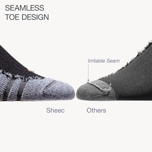 SHEEC Men's Cushioned Athletic Socks, Arch Support, Moisture-Wicking, Anti-Blister-Crew, Quarter & Ankle for Running & Hiking3