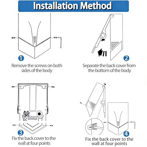 Sèche-mains électrique contre les serviettes humides en salle de bain - 7