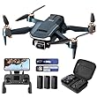 Dauerhafter bürstenloser Motor-Drohne mit 84 Minuten super langer Flugzeit, Drohne mit 2K HD-Kamera für Anfänger, CHUBORY A77 WiFi FPV Quadcopter, Folge mir, Auto-Hover, 3 Batterien, Tragetasche