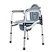 Produktbild Aly Toilettenstuhl HöHenverstellung Bettkopf Toilettenstuhl Faltbaren Aluminiumlegierung Sitz Tragbares Rutschfestes StüTz Bad -100kg (220lb)