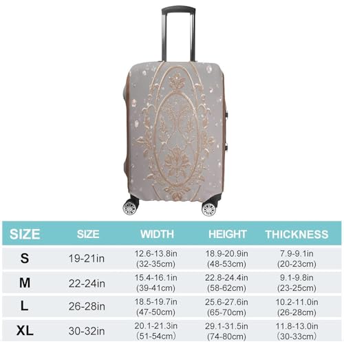 Glow in The Dark Travel Luggage Cover Washable Anti-scratch Suitcase Protector Dustproof Protective Cover Case for Wheeled Luggage Fits 19-32 Inch Luggage2
