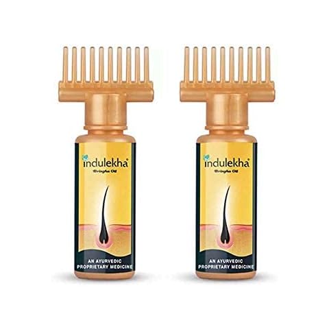 Indulekha Bringha Hair Oil Selfie Bottle, 100ml (2 pack) Cover