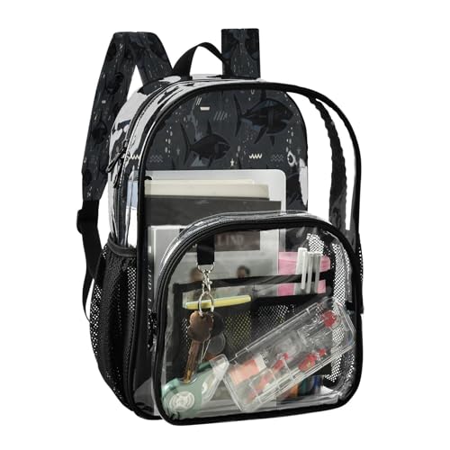 Mochila transparente resistente para evitar colas en controles de seguridad 2