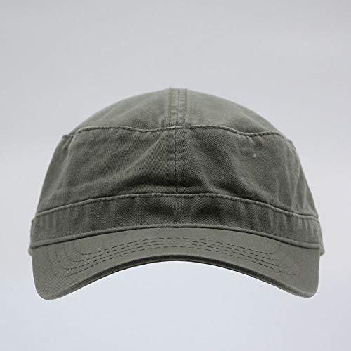 Image of The Vintage Year Heavy Stitching Washed Cotton Cadet Hat - Durable Military Baseball Cap for Men & Women, Outdoor Casual Wear