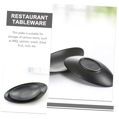 Platos Sushi Pequeños Melamina Negra 2 Piezas miniatura 3