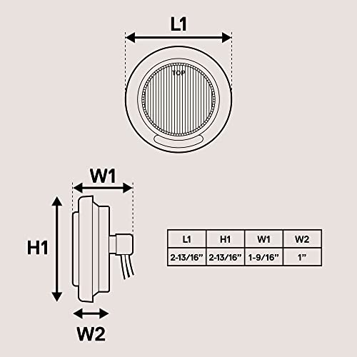 8Pc 2" Amber Round Trailer Led Clearance Marker Lights [Dot Fmvss 108] [Sae P2] [Reflector Lens] [Grommet] [Flush-Mount] [Waterproof Ip67] Marker Clearance Lights For Trailer Truck #TOP6