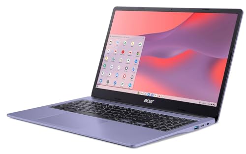 Image of Acer Chromebook 15.6in in Lavender Intel CPU 4GB 64GB eMMC (CB315P-Renewed)