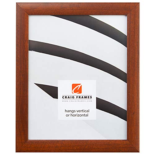 Craig Frames 23247616 18 x 24-Inch Picture Frame, Smooth Wood Grain Finish, 1-Inch Wide, Walnut Brown, Acrylic Facing, Foamcore Backing