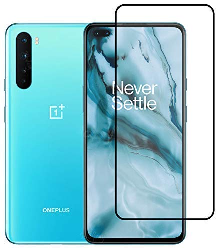 Image of Tempered Glass Screen Protector Compatible For ONEPLUS NORD ; 1+NORD Full Screen Coverage (Except Edge to Edge) and Free Complete Easy Installation kit.