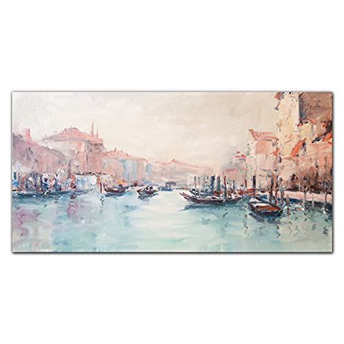 Impression sur toile Venise Italie 140x70cm tableau d'intérieur haut de gamme pour séjour