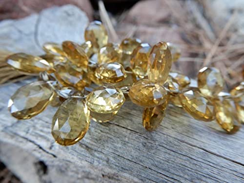Perles de quartz bière facettées LKBEADS style bohème chic - 2