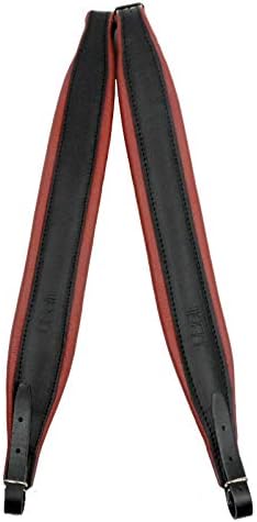 BeltiAccordion Leather Strap 7 cm Red Shoulder Strap