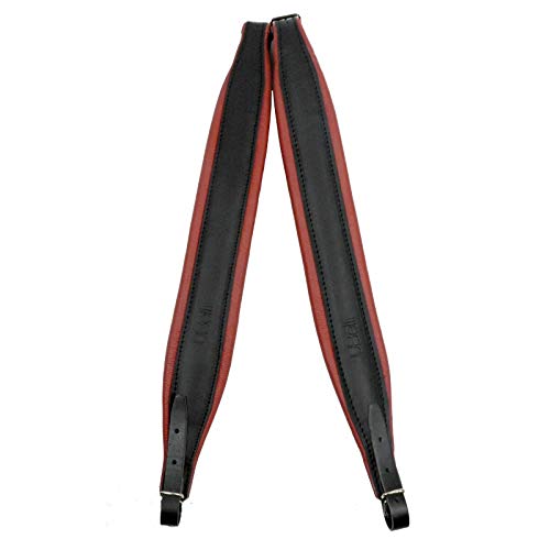 BeltiAccordion Leather Strap 7 cm Red Shoulder Strap