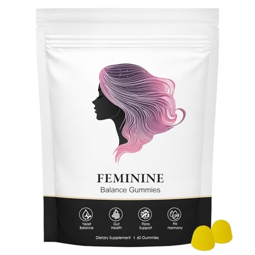 FITactic Nuora Feminine Balance Gummies for Women PH Balance Healthy Odor Flora and Immune Support Vaginal Health Support Vegan Hawaiian Pineapple 60 Count (1)