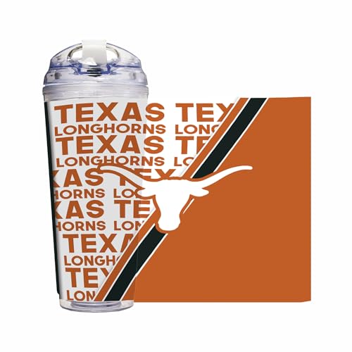 Gobelet avec paille Texas Longhorns anti condensation 710ml - 2
