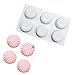 Produktbild G.G.W 1Stück 6Hohlräume Geflatet Rund Mousse Mold Silicone Chocolate French Dessert Pastry Baking Bakeware Ice Tools