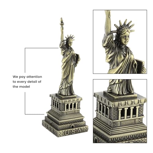 Figura decorativa Estatua de la Libertad en metal miniatura 3