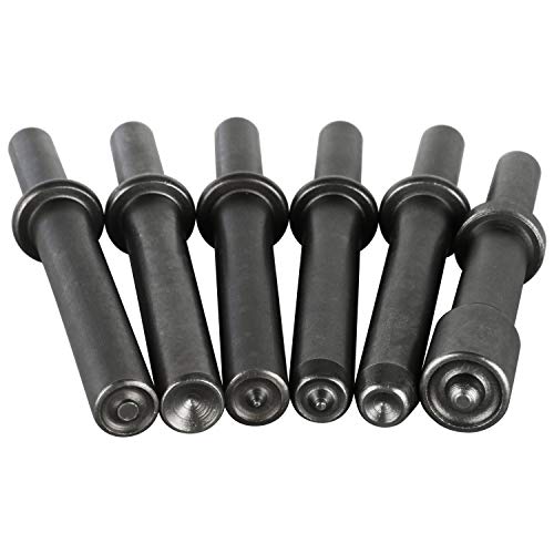 Yaekoo 7 Pcs Air Hammer Bits Accessories 0.401 Shank Heavy Duty Smoothing Pneumatic Air Rivet Hammer Chisel High Carbon Steel Bits Extended Length Tools Kit With Spring thumb #3