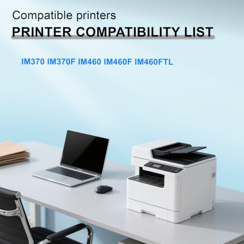 Image of IM460 842609 Black Toner Cartridge Compatible for Ricoh IM370 IM370F IM460F