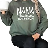 Personalized Nana Shirt With Grandkids Names, Nana Shirts, Gift For Nana, Mother's Day Gift Idea, Nana Shirt, Christmas Gift Shirt