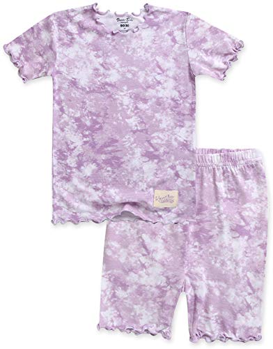 VAENAIT BABY Infant Toddler Boys Girls Pajamas Sleepwear Summer Short Pjs 2pcs Set Painting Blue XL
