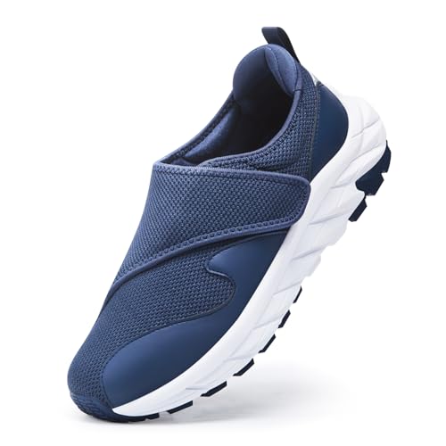 Image of Men's Extra Wide Walking Sneakers Wide Toe Box Orthopedic Shoes with Arch Support for Flat Feet & Foot Pain Relief