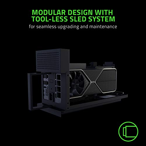 Razer Tomahawk Gaming Desktop (H1/i9-9980HK/16GB DDR4/512GB+2TB/750W): Small Form Factor, Modular Design with Tool-Less Sled System, Full-Sized GPU Support, Expandable 2.5" SSD/HDD Storage, Black - Image 4