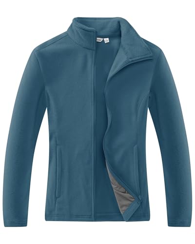 33,000ft Damen Fleecejacke mit Durchgehendem Reißverschluss Stehkragen...