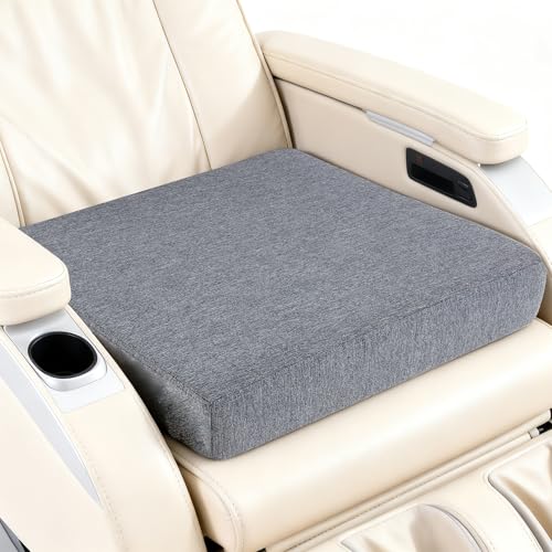 Mingone Sitzkissen 50x50x9 cm abnehmbar und waschbar mit Memory-Schaum ideal für Liegestühle Sofas Sessel und Esszimmerstühle Anthrazit