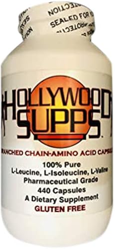 Hollywood Supps BCAA Capsules 100% Pure 3200mg Made in The USA