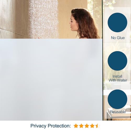 Película decorativa para ventana de privacidad de vidrio esmerilado miniatura 2