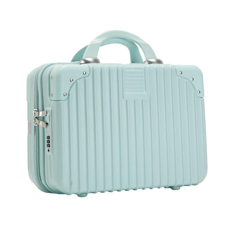 Image of Makeup Case Suitcase, Mini Bag, Mini Hard Shell Travel Luggage, Women Portable Water Proof Carrying Suitcase, Organizer Bag, Small Hard Shell Cosmetic Lugge Bag, Water Proof (B-Pista)