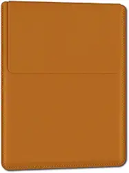Capa Case para Notebook Couro Ecológico Forro Aveludado Suede Couse (Caramelo)