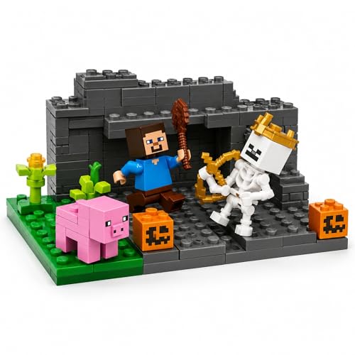 Image of Yashoni Building Blocks Toy Set for Kids | DIY STEM Construction Bricks with Mini Figures, Creative Models & Educational Play Set|Blocks Game (89, The Cave Fight)