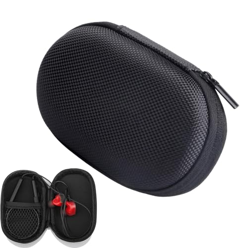 Sghtil - Funda para auriculares, funda de transporte para auriculares, funda ligera para auriculares inalámbricos, funda rígida de EVA, bolsa de transporte para auriculares con cremallera para