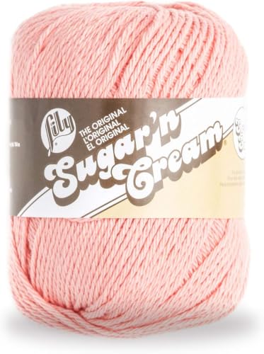 Image of Lily Sugar N Cream Super Size Yarn, Coral Rose (Pack of 5)