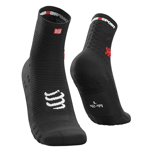 COMPRESSPORT Mixte Pro Racing Socks V3.0 High Chaussette Running, Noir, 42-44 EU