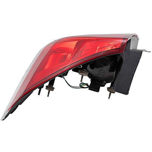 Brock Aftermarket Passenger Right Tail Light Assembly Compatible With 2006-2013 Chevy Impala #TOP4